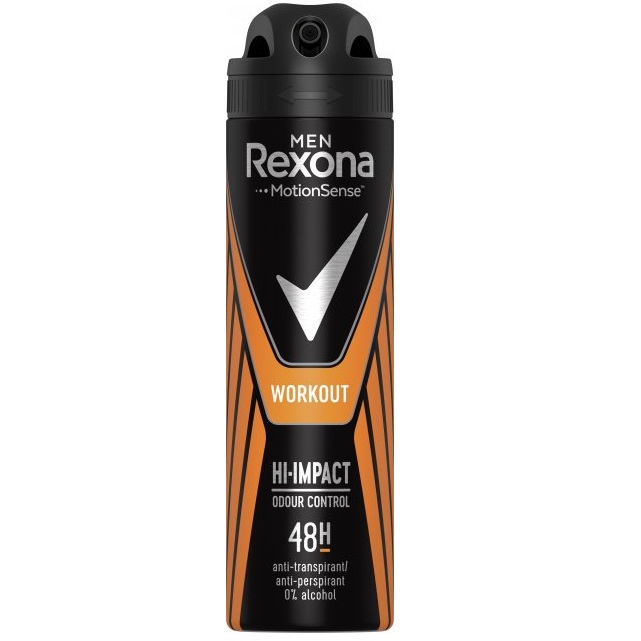 Антиперспирант Rexona Men Аэрозоль Workout,150 мл - фото 1