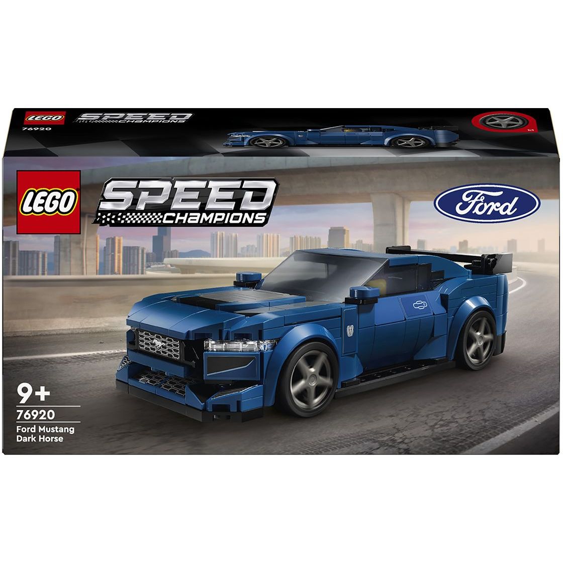 Конструктор LEGO Speed ​​Champions Спортивный автомобиль Ford Mustang Dark Horse 344 детали (76920) - фото 1