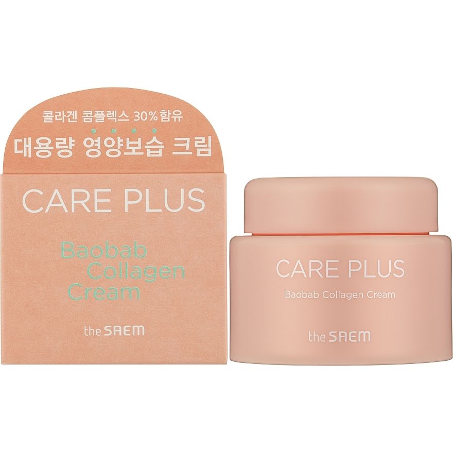 Колагеновий крем The Saem Care Plus Baobab Collagen Cream 100 мл - фото 2