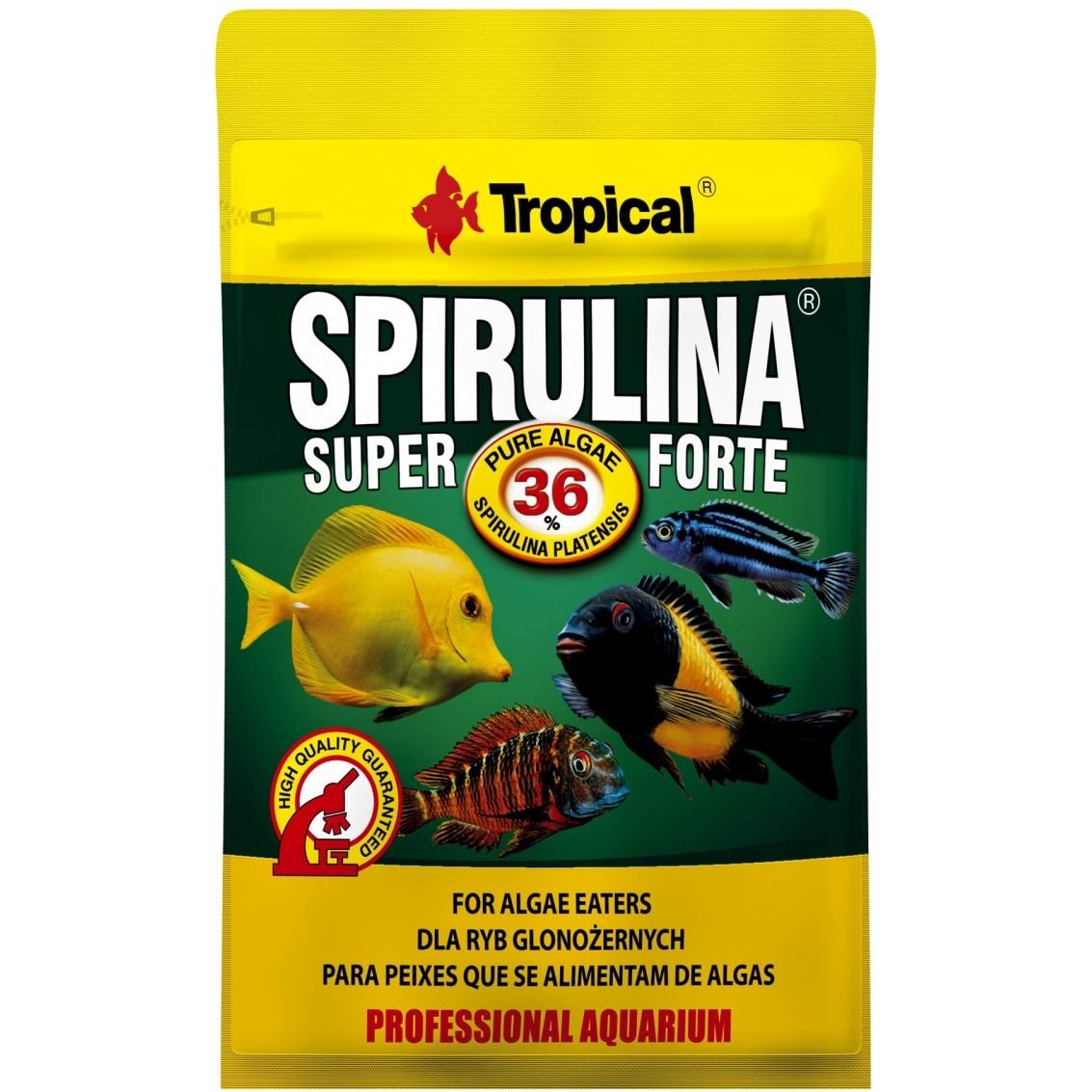 Корм для риб Tropical Super Spirulina Forte 36%, у вигляді пластівців, 12 г - фото 1