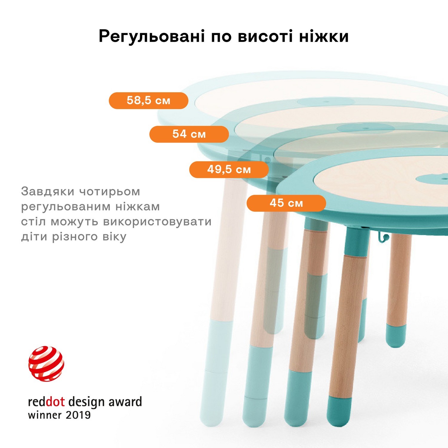 Детский игровой многофункциональный столик Stokke MuTable, голубой (581702) - фото 7