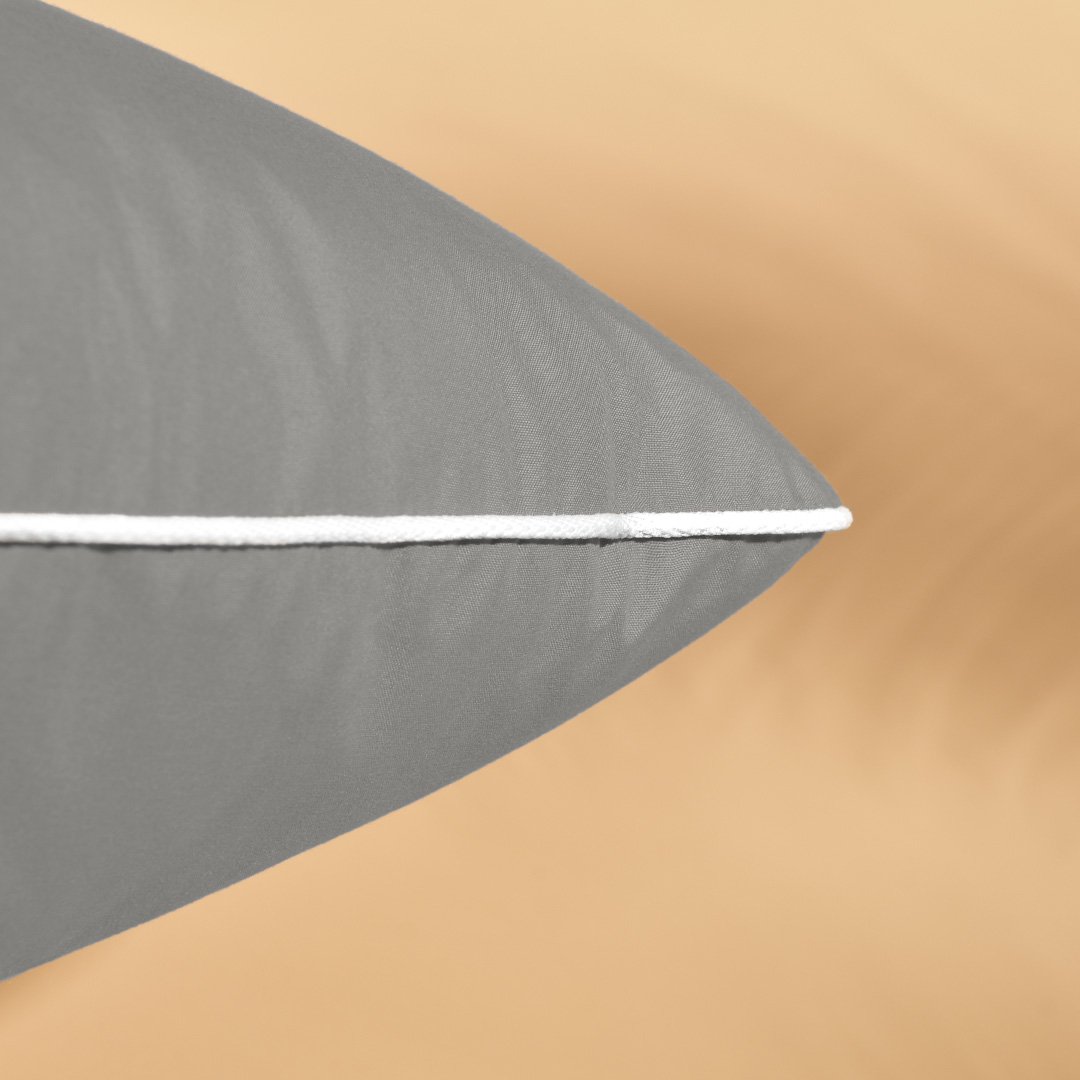 Подушка Ideia Модерн з вишивкою, 45х45, сірий (8-11131) - фото 3