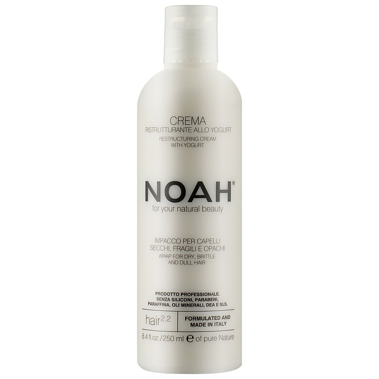 Реструктурувальний крем для волосся Noah Hair з йогуртом, 250 мл (107396) - фото 1