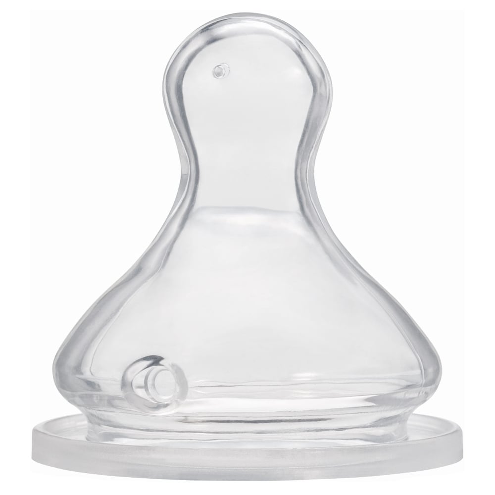 Силіконова соска Baby-Nova, ортодонтична, для широкого горлечка, для молока, 0+ міс., 2 шт. (3961016) - фото 1