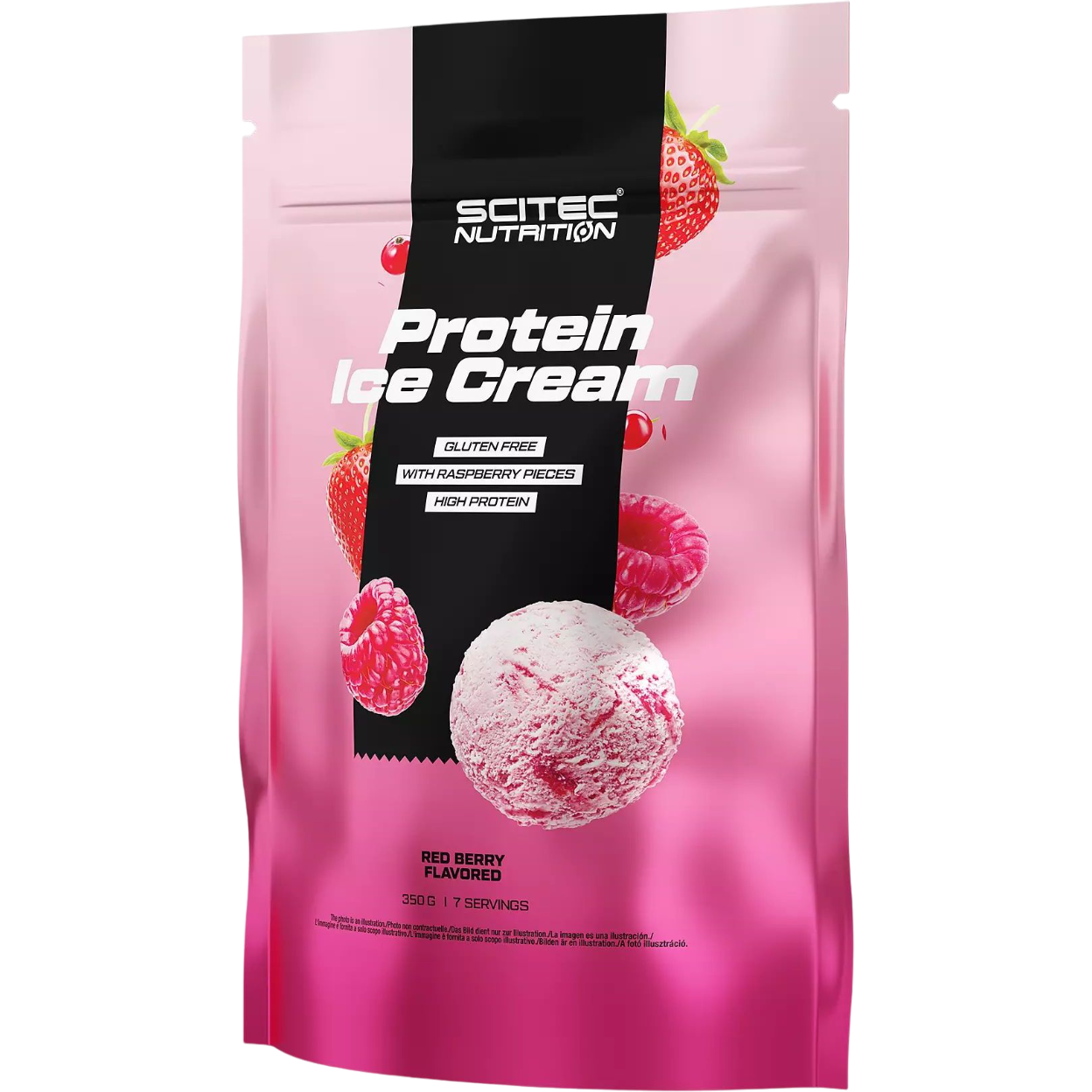 Протеїнове морозиво Scitec Nutrition Protein Ice Cream Червоні фрукти 350 г - фото 1