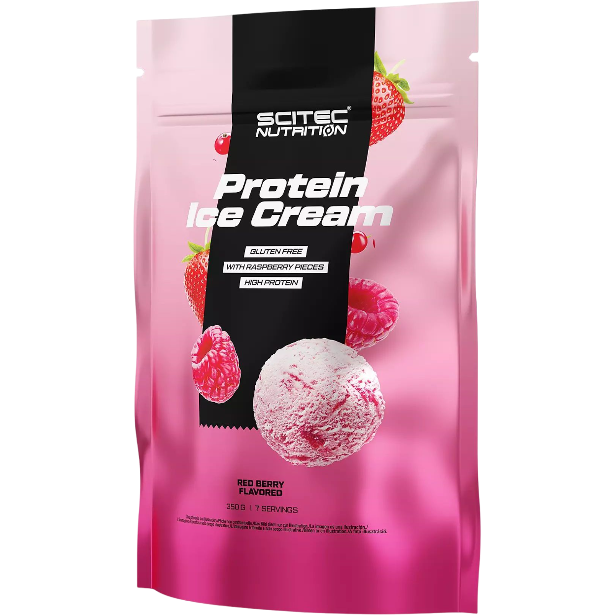 Протеиновое мороженое Scitec Nutrition Protein Ice Cream Красные фрукты 350 г - фото 1