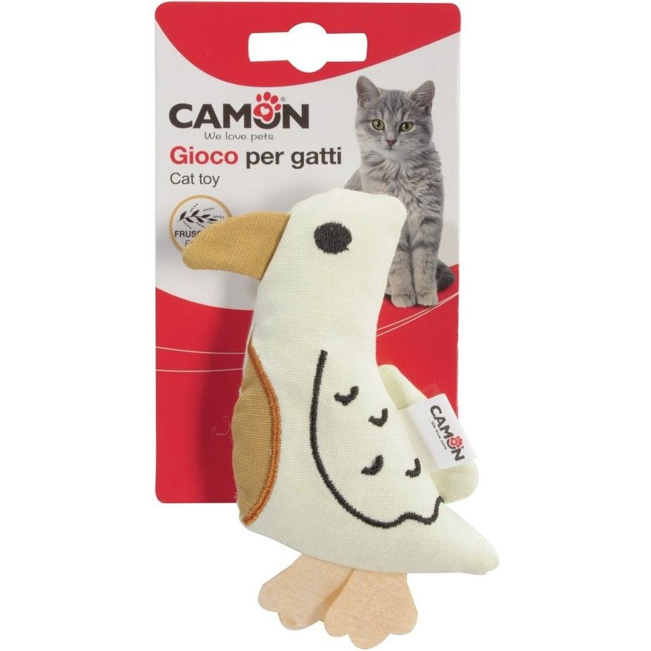 Іграшка для котів Camon Тварини, бавовна, з ароматом котячої м'яти, 12 см, в асортименті - фото 1