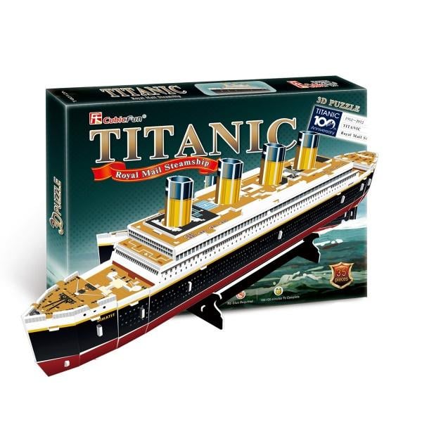 Пазл 3D CubicFun Титанік, 35 елементів (T4012h) - фото 1