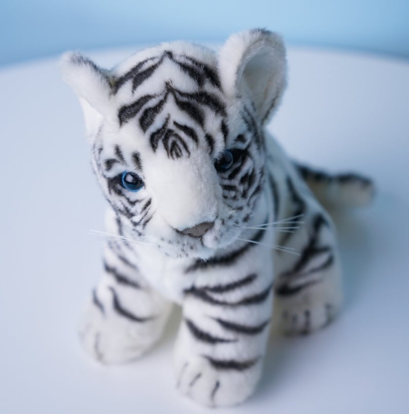 М'яка іграшка Hansa Білий тигр, 18 см (3420) - фото 3