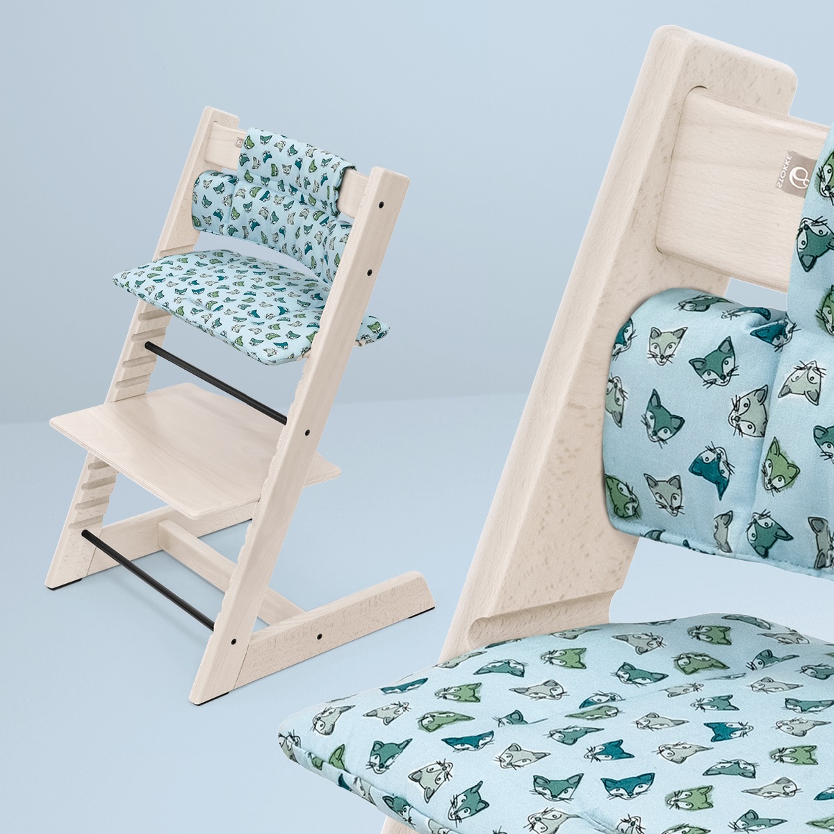 Текстиль для стільця Stokke Tripp Trapp Blue fox (100363) - фото 7