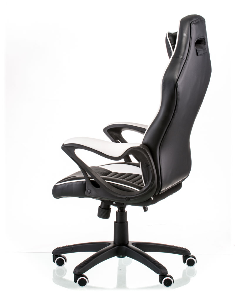 Офісне крісло Special4you Nero чорне з білим (E5371) - фото 6