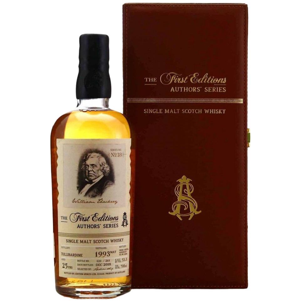 Виски Tullibardine 25 Years Old 1993 - The First Edition Author’s Series William Thackeray 53.3% 0.7 л в подарочной коробке - фото 1