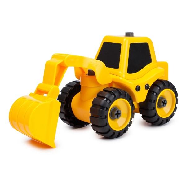 Трактор з екскаваторною установкою Kaile Toys, жовтий (KL702-1) - фото 9