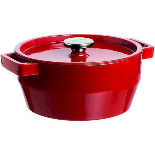 Кастрюля Pyrex Slow Cook чугунная 3.6 л красная (SC5AC24/6641) - фото 1