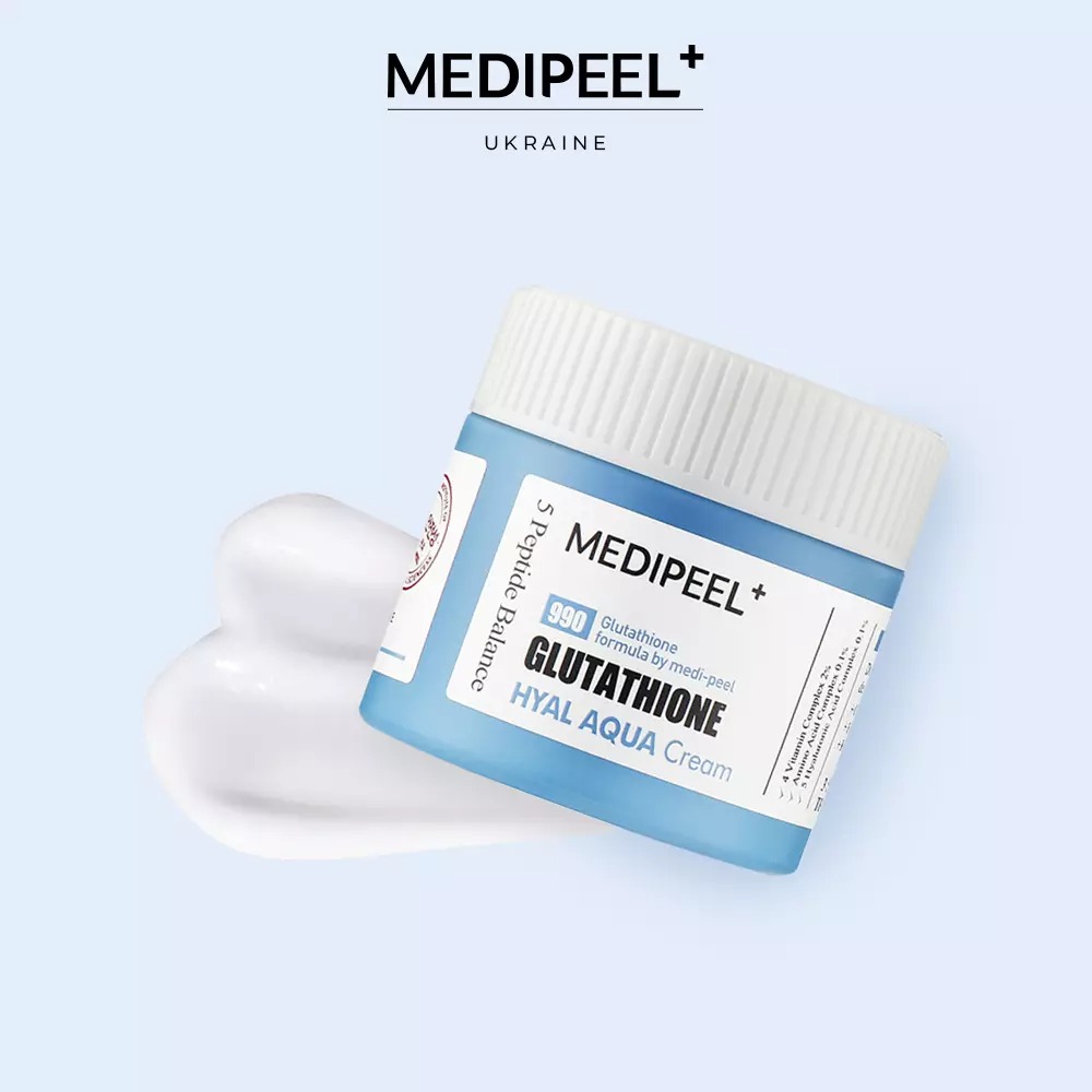 Крем-гель для лица Medi-Peel Glutathione Hyal Aqua Cream увлажняющий витаминный 50 мл - фото 4