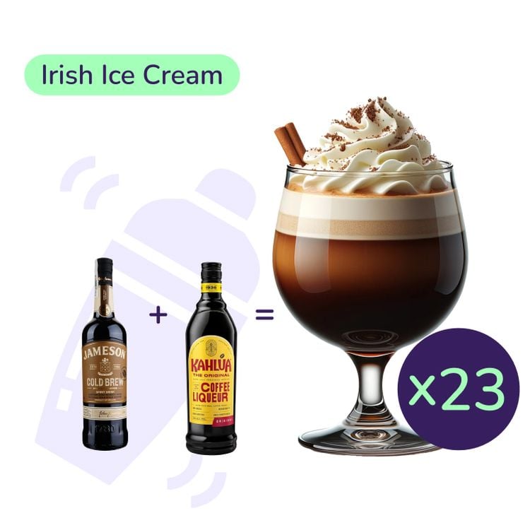 Коктейль Irish Ice Cream (набор ингредиентов) х23 на основе Jameson Cold Brew - фото 1