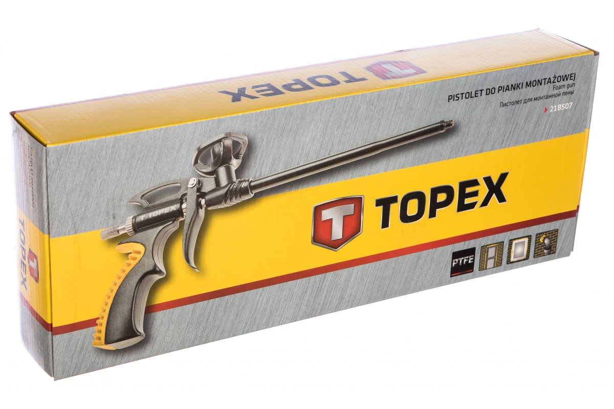 Пистолет для пены Topex с тефлоновым покрытием (21B507) - фото 4