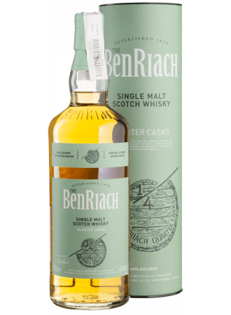 Віскі BenRiach Quarter Cask Single Malt Scotch Whisky 46% 0.7 л в тубусі - фото 1