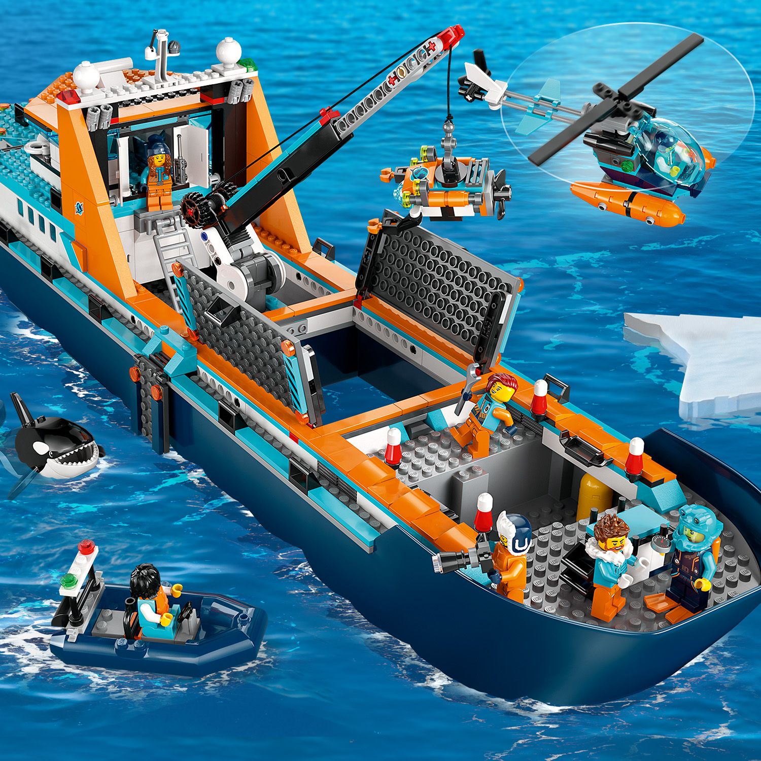 Конструктор LEGO City Арктичний дослідницький корабель, 815 деталей (60368) - фото 8