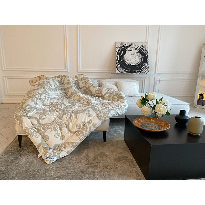 Одеяло Руно Luxury шерстяное 155х210 см бежевое (317.29ШЕУ_Luxury) - фото 6