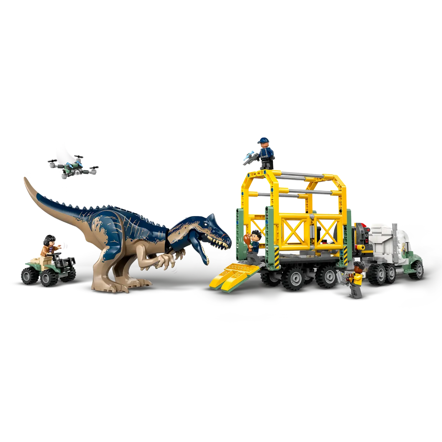 Конструктор LEGO Jurassic World Миссии динозавров Грузовик для перевозки аллозавра 588 деталей (76966) - фото 7