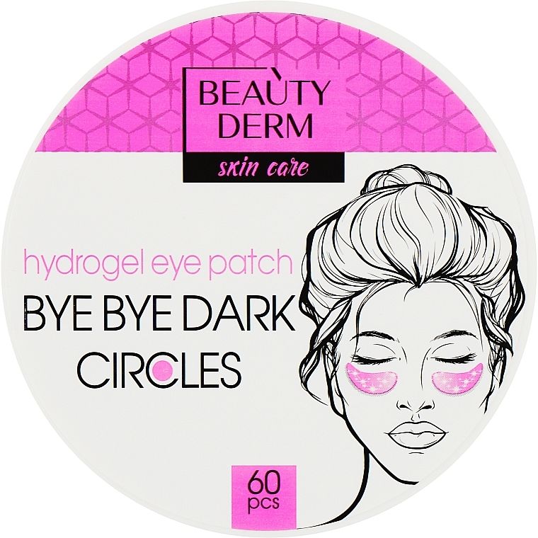 Розовые гидрогелевые патчи Beauty Derm Bye Bye dark circles 60 шт. - фото 1