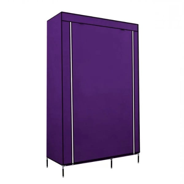Шкаф тканевый Stenson раскладной 105х45х175 см purple (26019) - фото 3