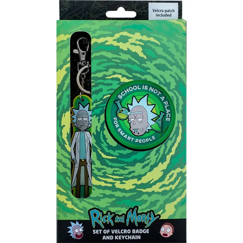 Набір бейдж на липучці та брелок-підвіска Kite Rick and Morty RM24-3010 - фото 1