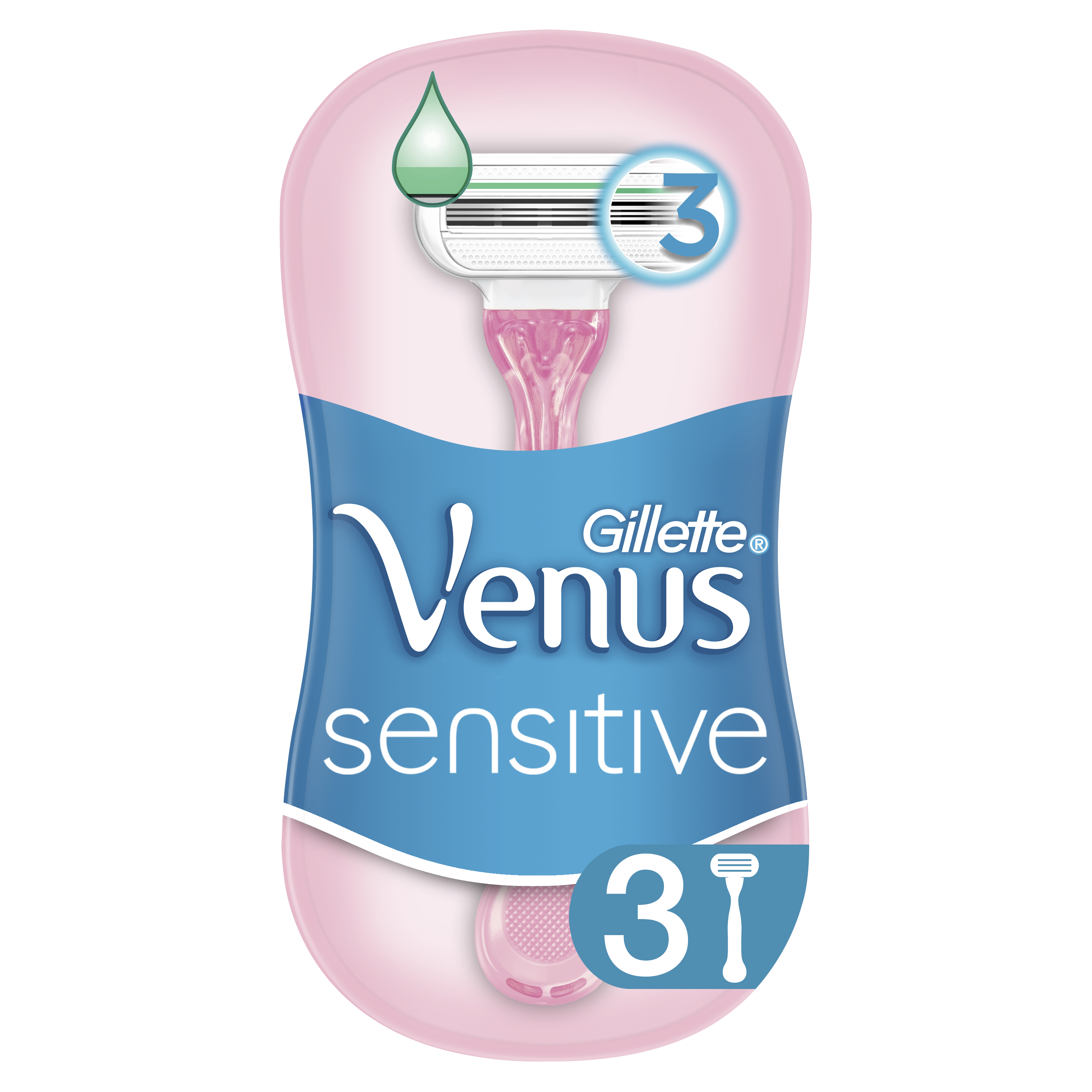 Бритви одноразові Gillette Venus Smooth Sensitive, 3 шт. - фото 1