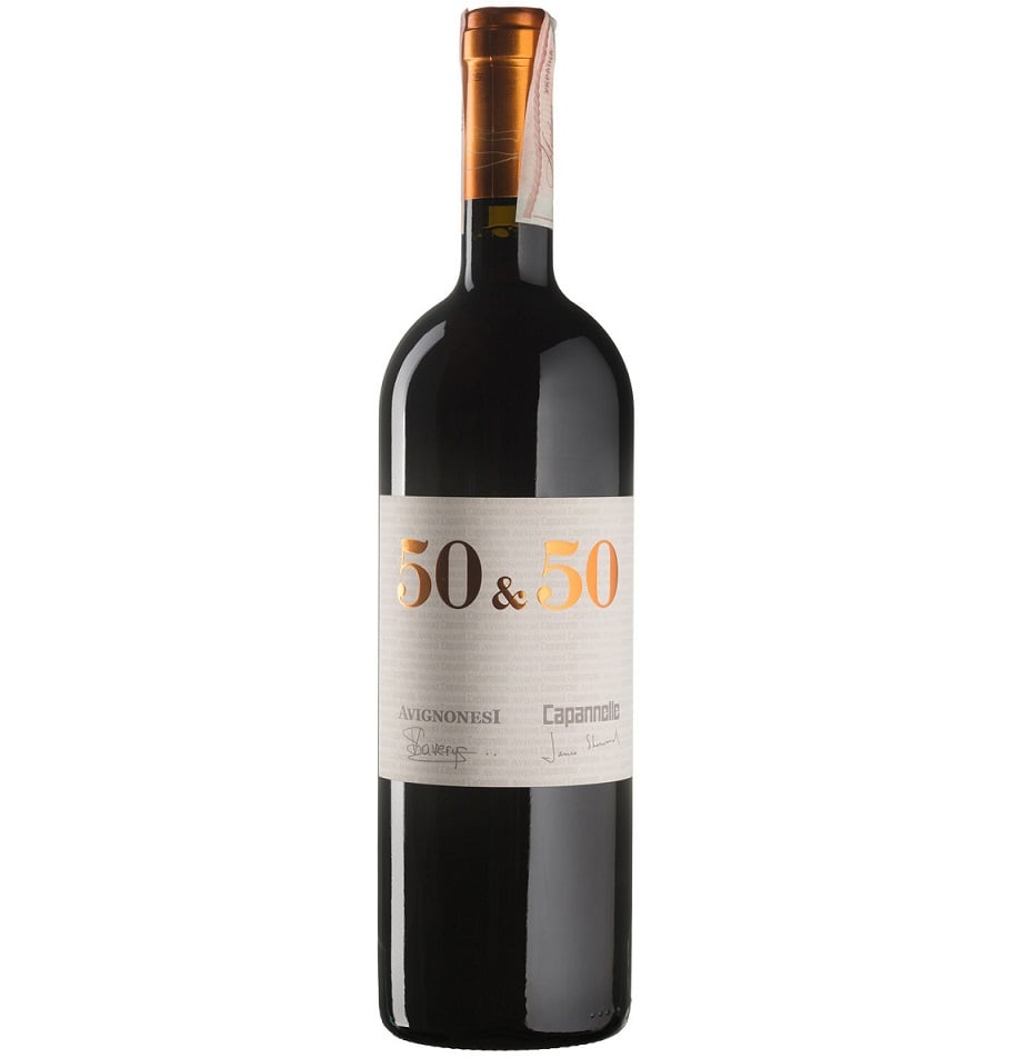 Вино Capannelle Avignonesi 50&50, червоне, сухе, 13,5%, 0,75 л (8000016945205) - фото 1