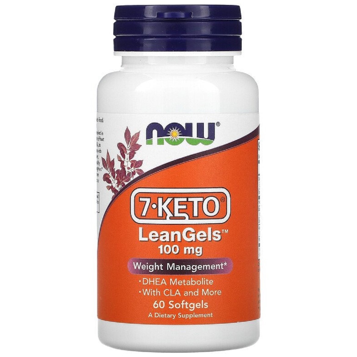 7-Кето Now Foods 7-Keto LeanGels 100 мг 60 желатиновых капсул - фото 1