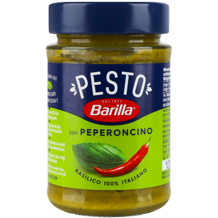 Соус Barilla Pesto Peperoncino Basilico 195 г - фото 1