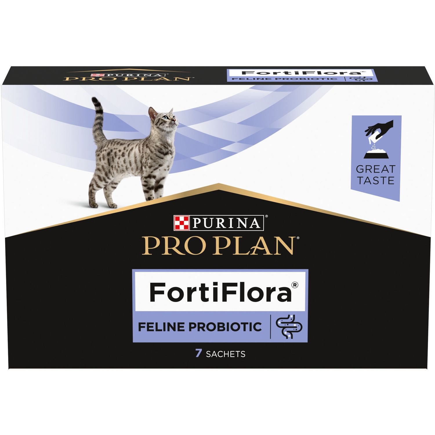 Кормова добавка з пробіотиком Purina Pro Plan FortiFlora для дорослих котів та кошенят для підтримання нормальної міклофлори шлунково-кишкового тракту 7 г (7 шт. х 1 г) (12486287) - фото 2