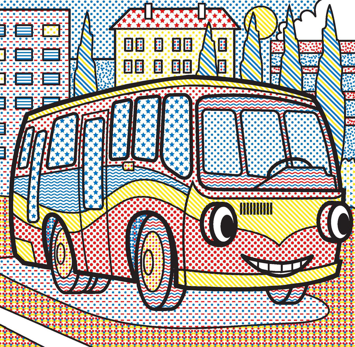 Водная раскраска Кристал Бук Городской транспорт, 8 страниц (F00025010) - фото 3
