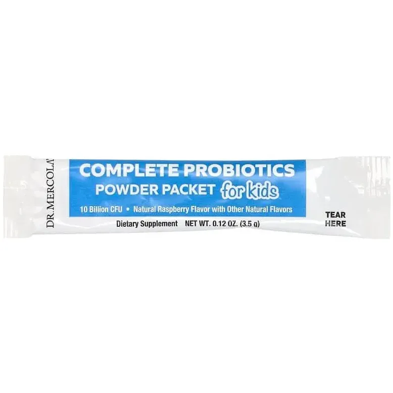 Пробиотики для детей Dr. Mercola Complete Probiotics со вкусом малины 30 пакетиков - фото 3