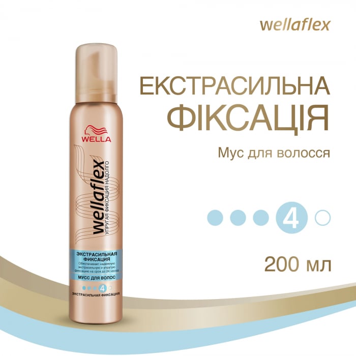 Мус для волосся Wellaflex Екстрасильна фіксація, 200 мл - фото 2