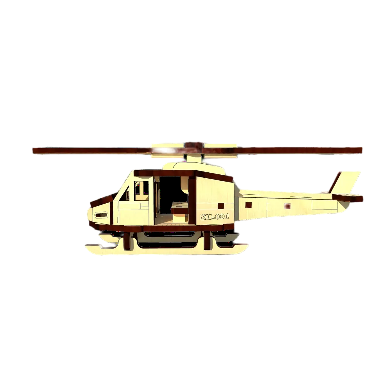 Механічний 3D Пазл UGEARS гелікоптер (1871927531.0) - фото 1