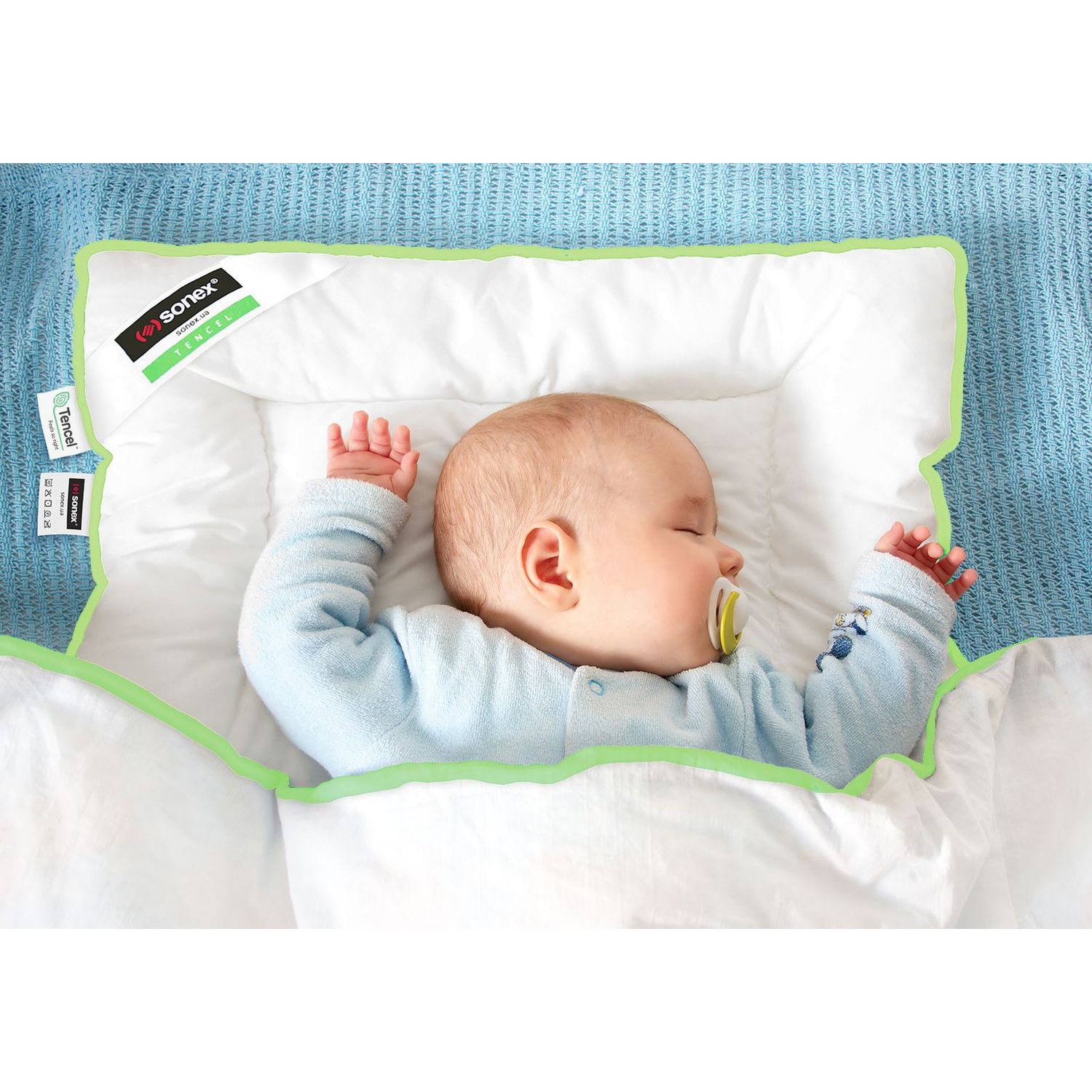 Набор детский Sonex с тенцелем легкий: одеяло 110х140 см + подушка 40х55 см (SO102131) - фото 5