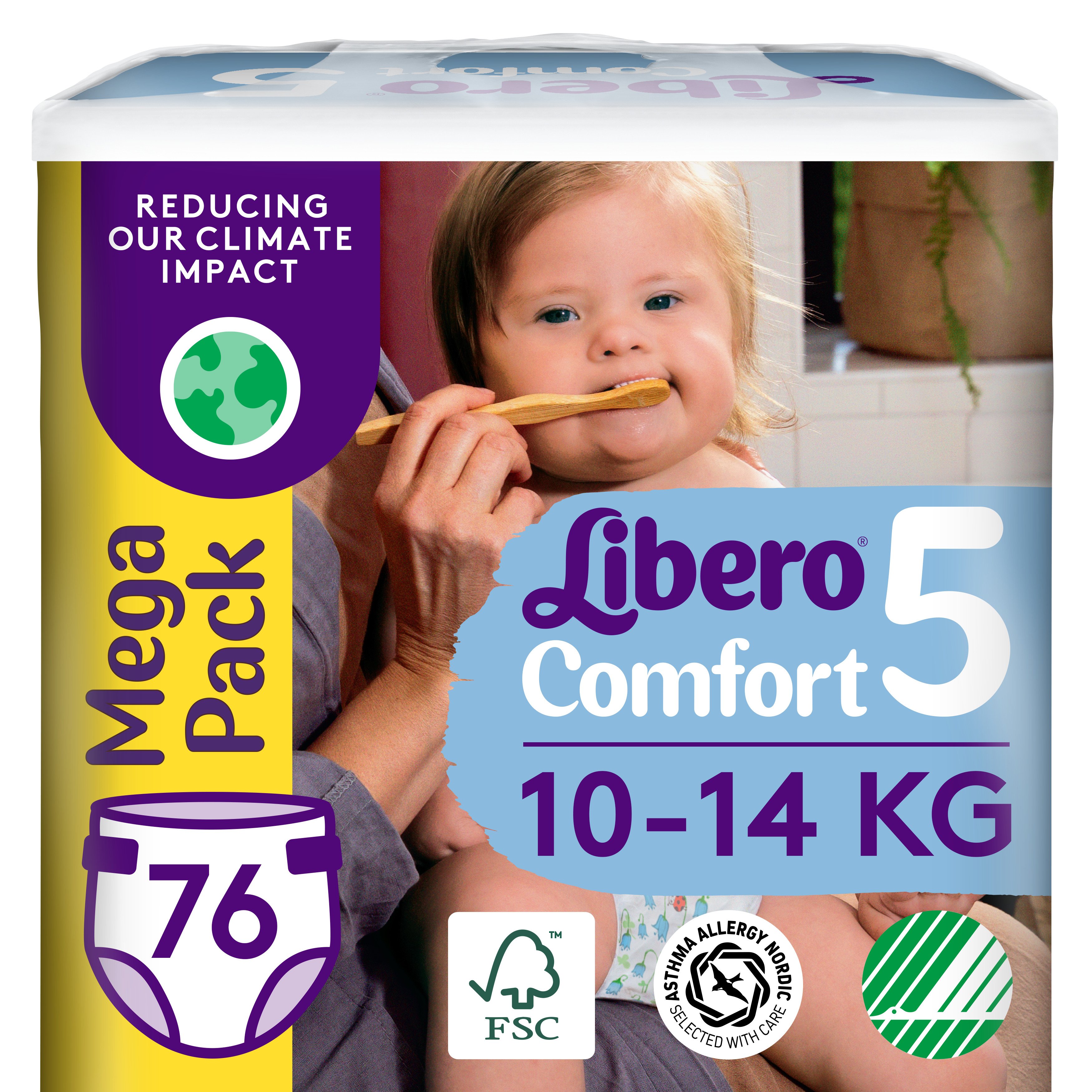 Підгузки Libero Comfort 5 (10-14 кг), 76 шт. (84014) - фото 1