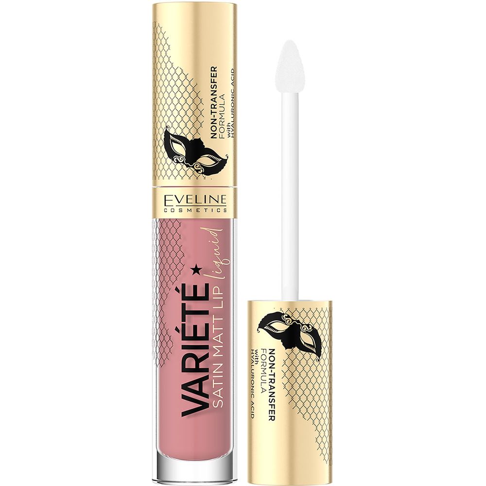 Рідка помада для губ Eveline Cosmetics Variete Satin Matt Lip 02 Raspberry Cream 4,5 мл - фото 1