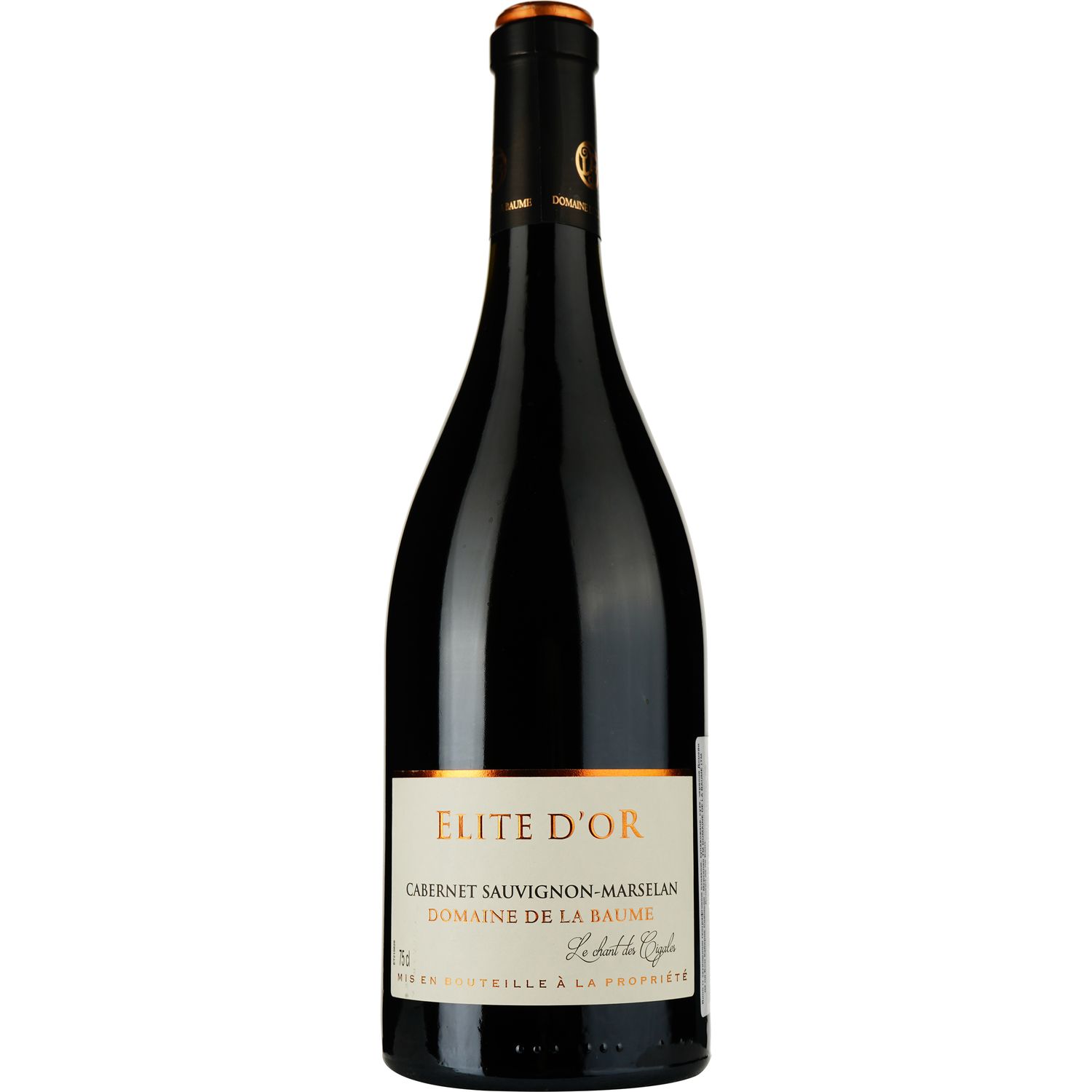 Вино Domaine De La Baume Elite d'Or Cabernet Sauvignon - Marselan 2021 IGP Pays d'Oc красное сухое 0.75 л - фото 1