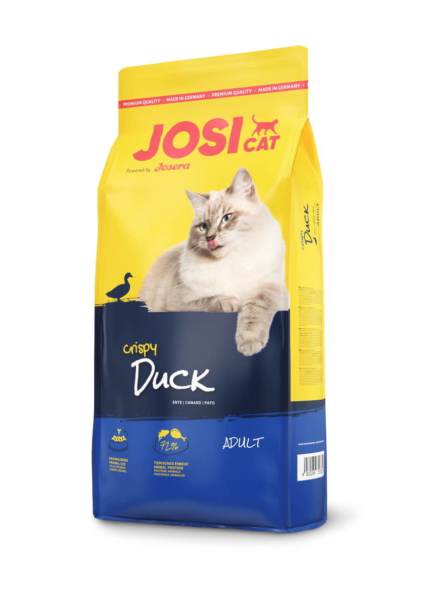 Сухий корм для дорослих кішок Josera JosiCat Crispy Duck, з качкою, 0,65 кг - фото 1