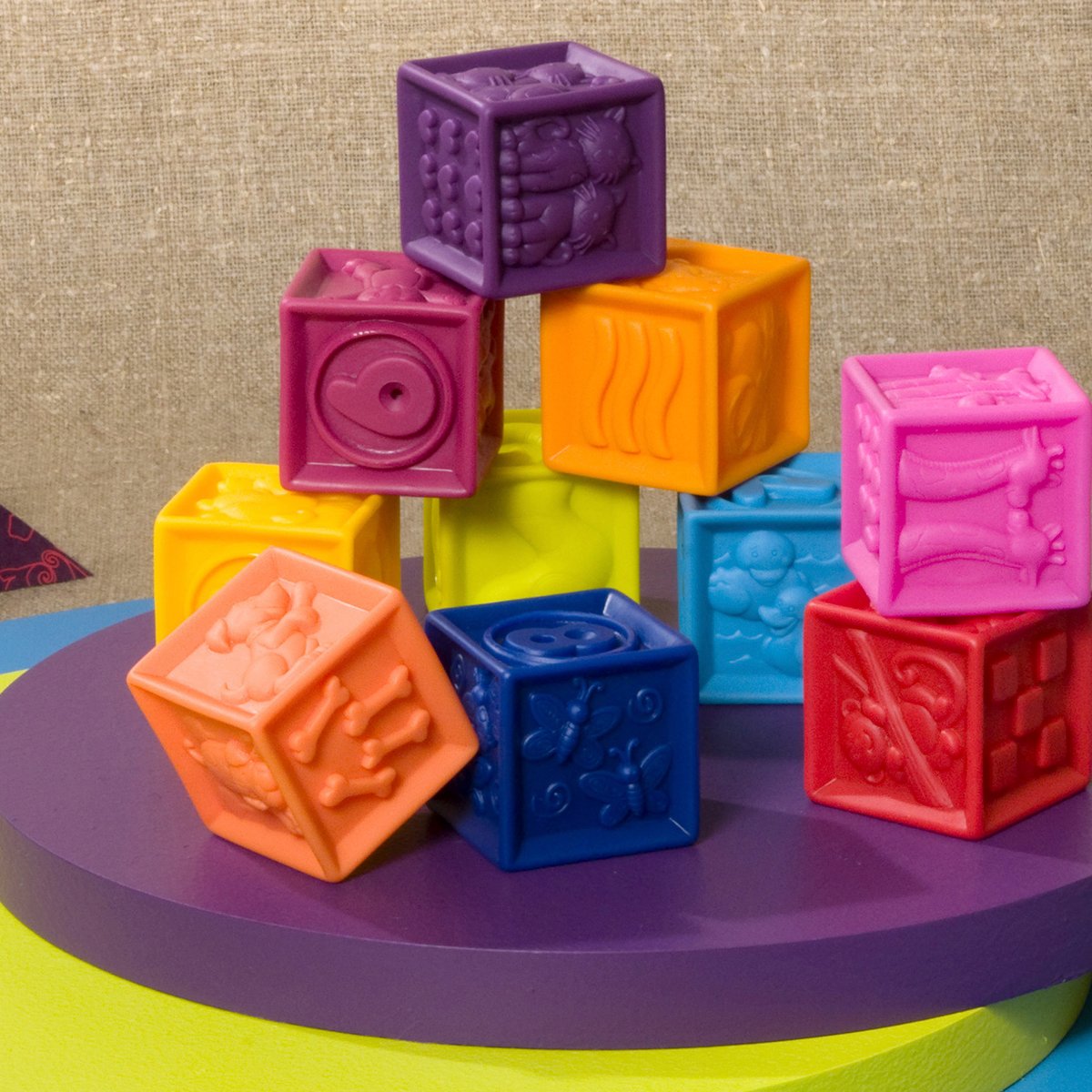 Кубики силіконові Battat Порахуй-Ка!, 10 шт. (BX1002Z) - фото 5