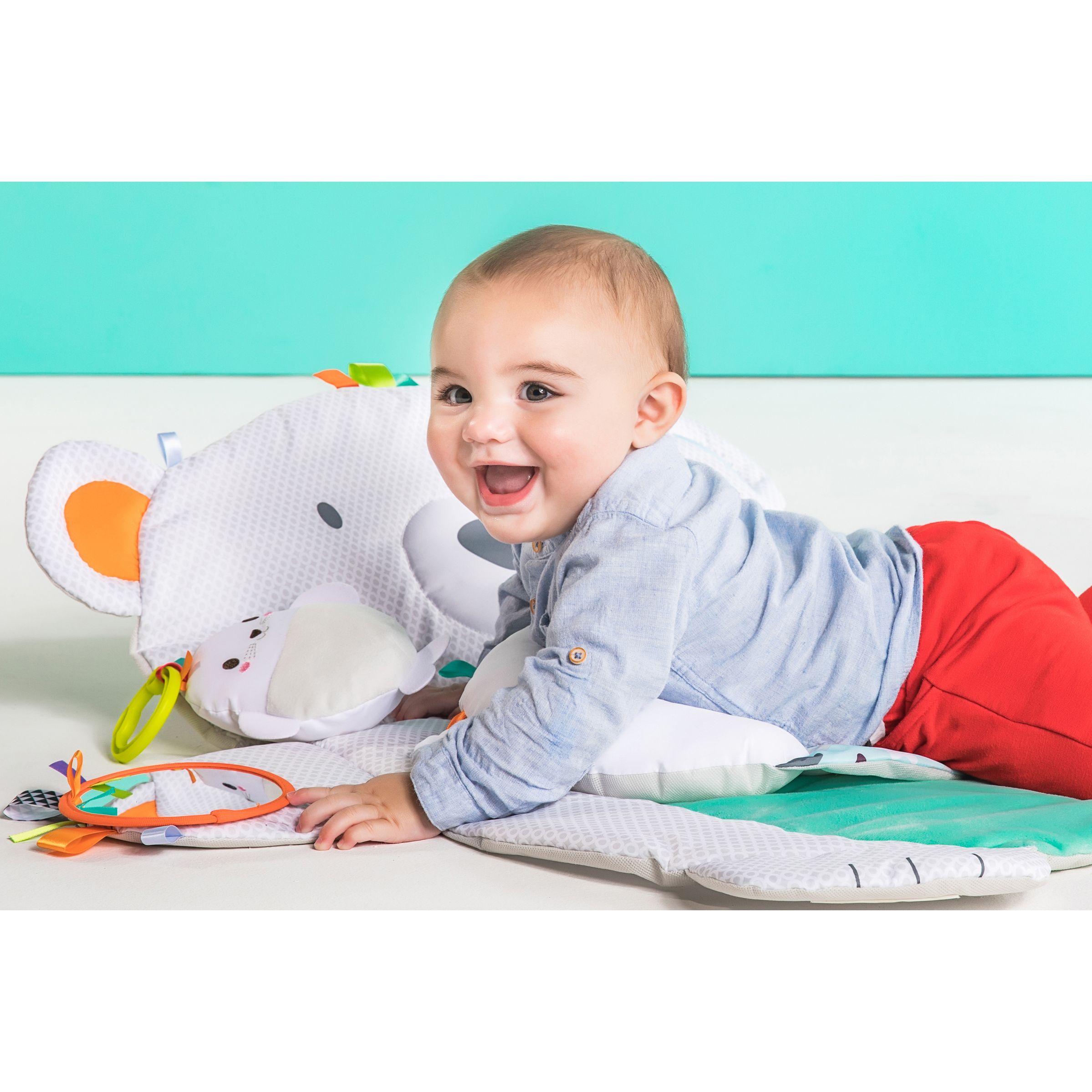 Розвиваючий килимок Bright Starts Tummy Time Prop&Play (10841) - фото 8