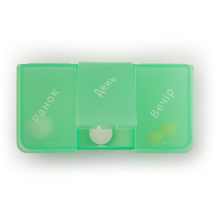 Органайзер для таблеток МВМ My Home PC-01, 7 дней 14.2х8.6х4.7 см зеленый (PC-01 GREEN) - фото 5