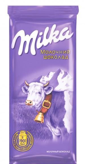 Шоколад молочний Milka без добавок, 90 г (581713) - фото 1