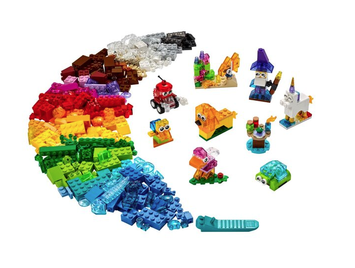 Конструктор LEGO Classic Прозрачные кубики, 500 деталей (11013) - фото 3