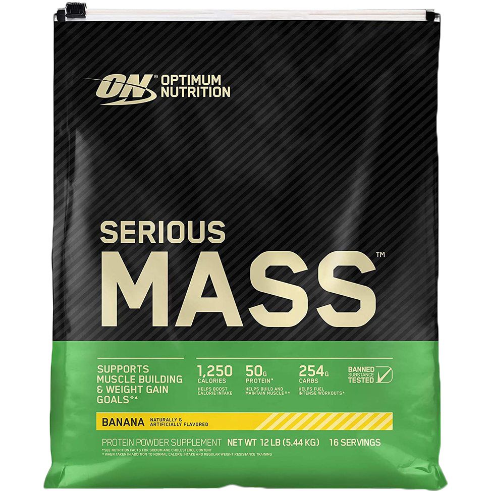 Гейнер Optimum Nutrition Serious Mass Banana 5.443 кг - фото 1