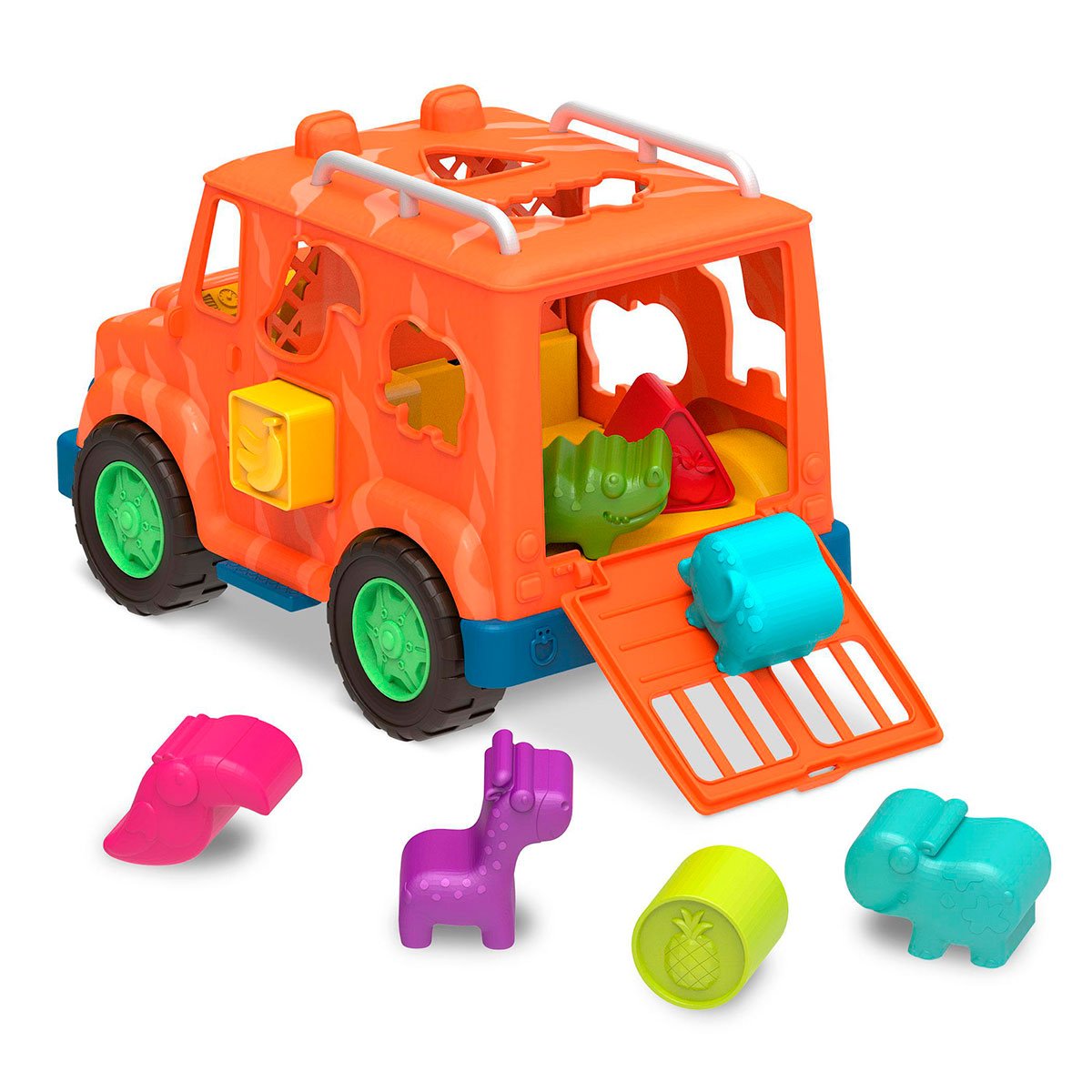 Ігровий набір-сортер Battat Вантажівка Сафарі, помаранчевий (VE1029Z) - фото 2