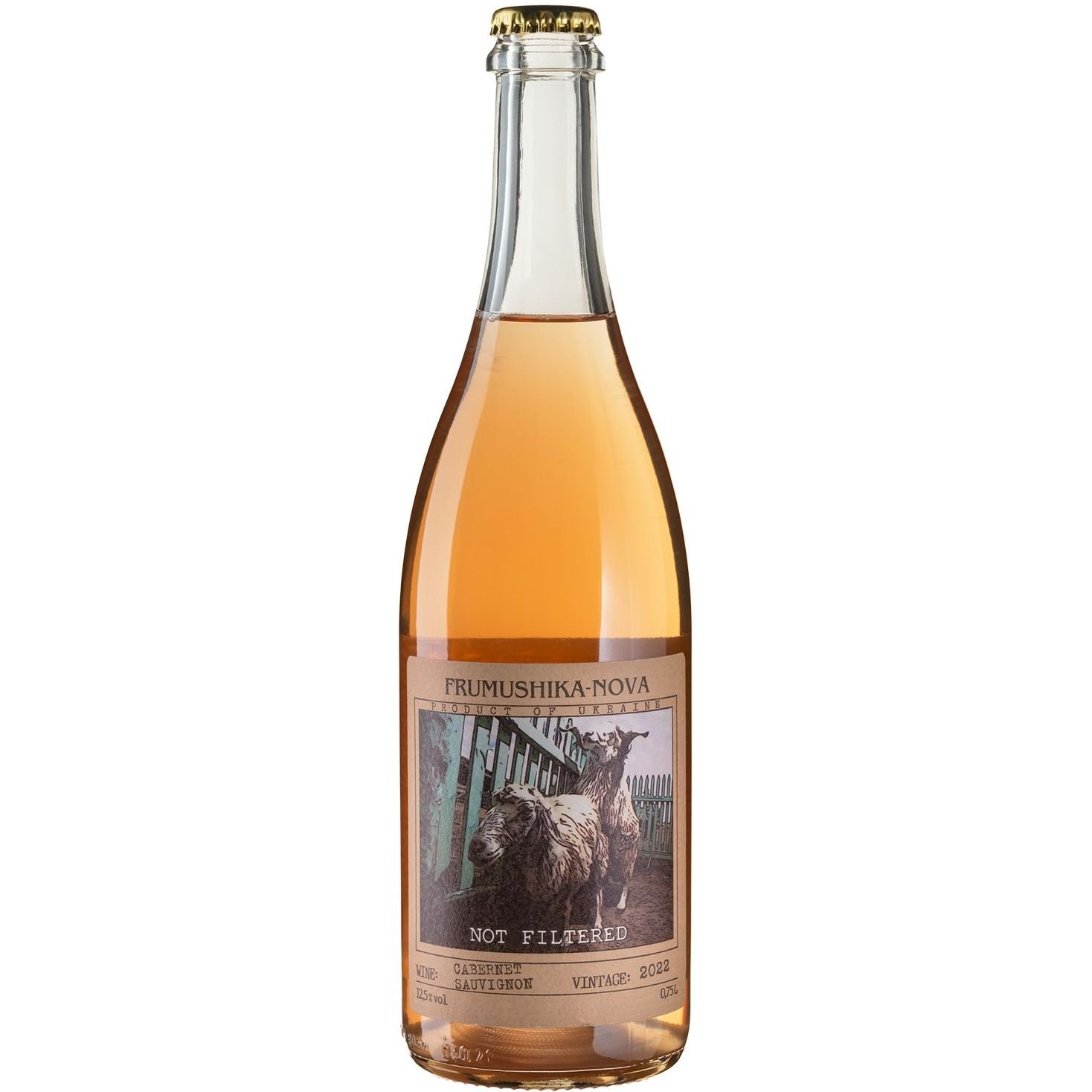 Вино Frumushika-Nova Not Filtered Каберне Совиньон розовое сухое 0.75 л - фото 1